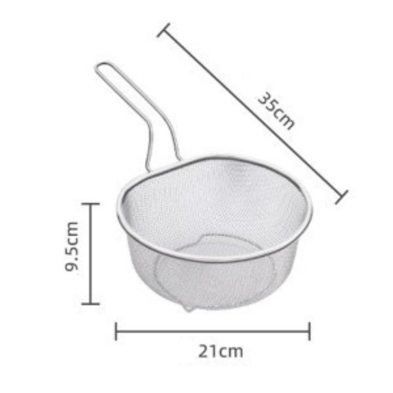 Purpose-Built Stainless Steel Sieve with Handle for Everyday Use