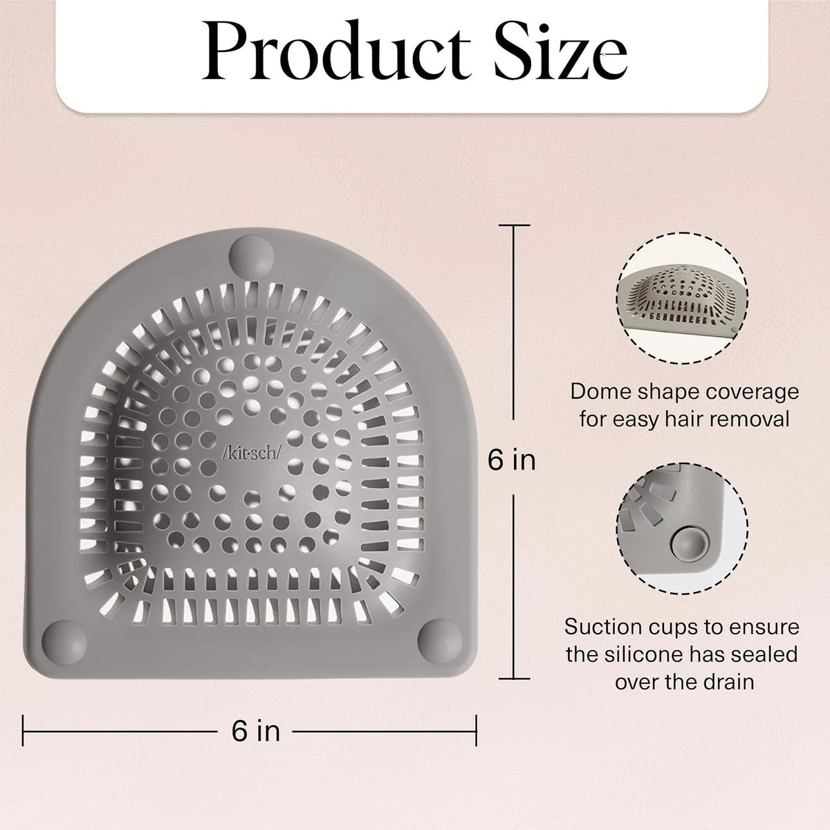 Easy-Care Silicone Hair Catcher for Shower Drains for Routine Upkeep