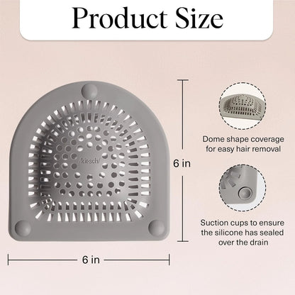 Easy-Care Silicone Hair Catcher for Shower Drains for Routine Upkeep