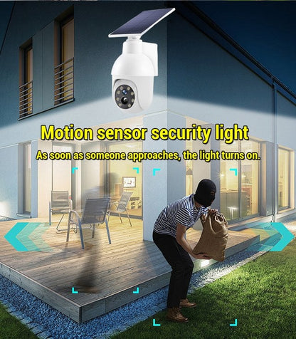 Solar Street Light Styled as a Simulated Security Camera