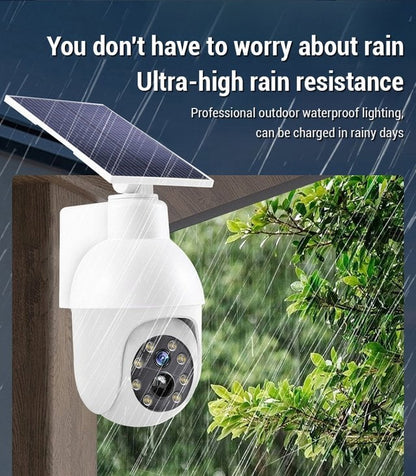 Solar Street Light Styled as a Simulated Security Camera