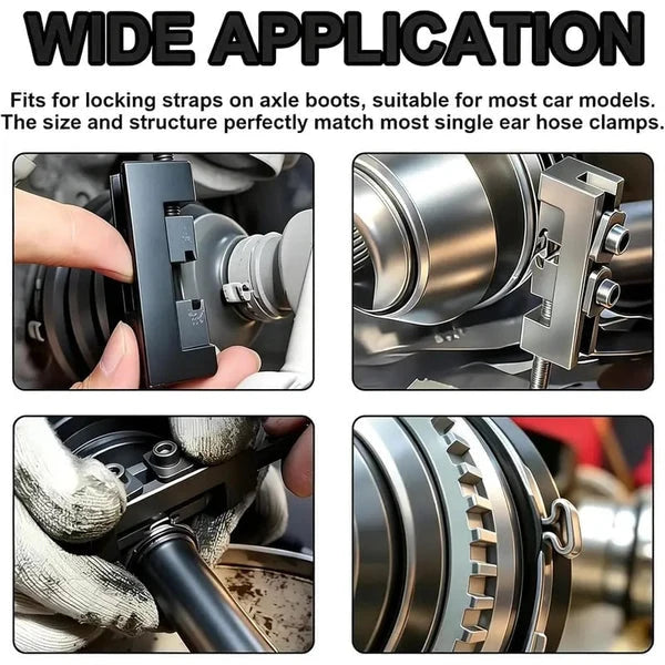 Axle Repair Crimper for Installing Single-Ear CV Boot Clamps