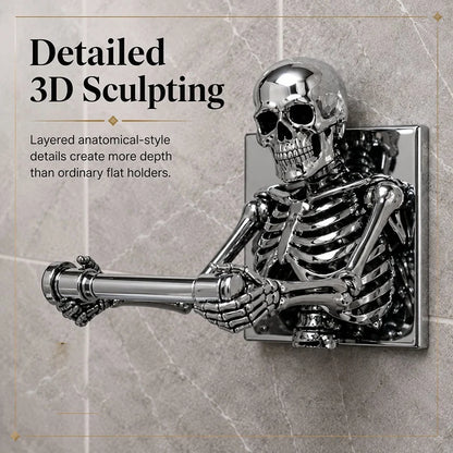 Purpose-Built Skull Toilet Paper Holder for Everyday Use