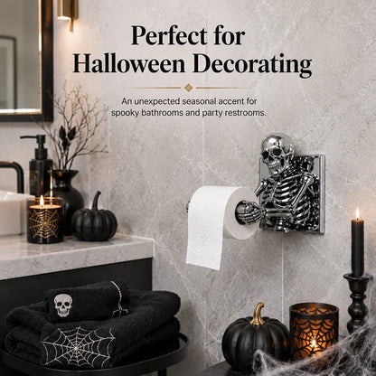 Purpose-Built Skull Toilet Paper Holder for Everyday Use
