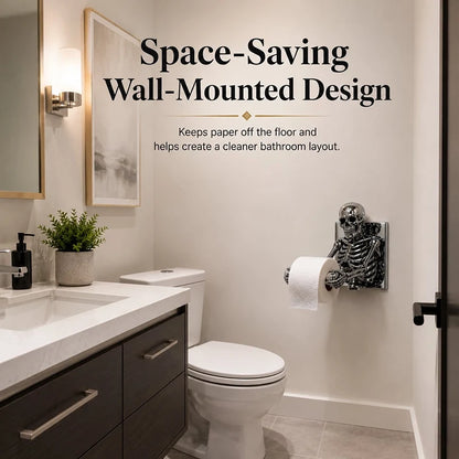 Purpose-Built Skull Toilet Paper Holder for Everyday Use