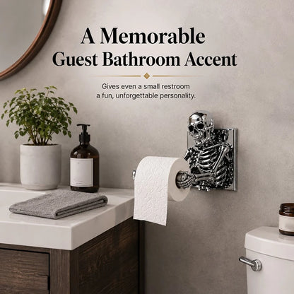Purpose-Built Skull Toilet Paper Holder for Everyday Use