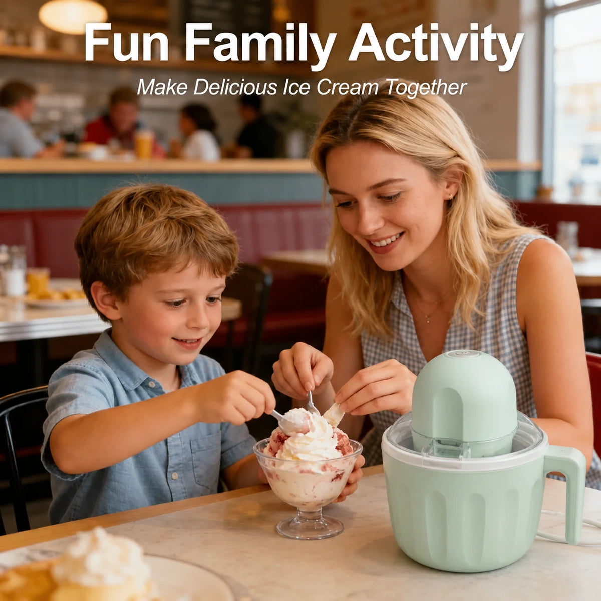 Purpose-Built Mini Homemade Ice Cream Maker for Everyday Use