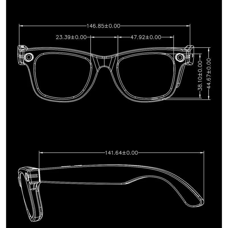 Distinctive Smart AI Translation Camera Bluetooth Glasses – 8 MP