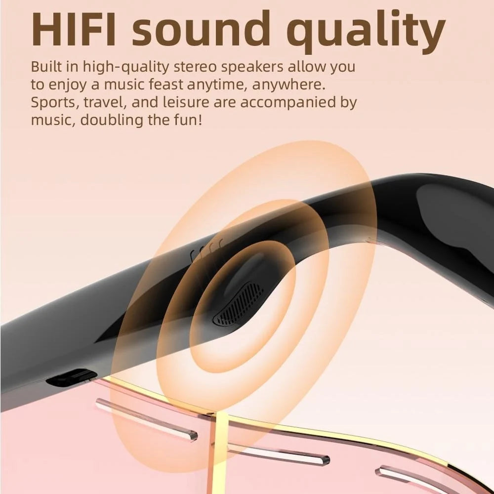 Bluetooth 5.4 Open-Ear Audio Sunglasses with UV Protection