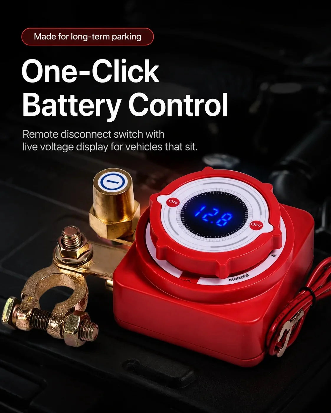 Workshop-Ready Smart Remote Battery Disconnect Switch – Built-In