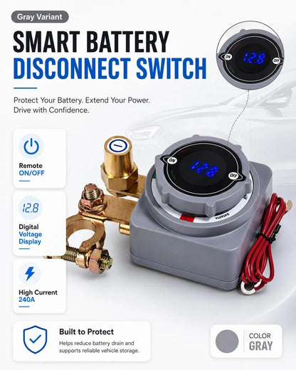 Workshop-Ready Smart Remote Battery Disconnect Switch – Built-In