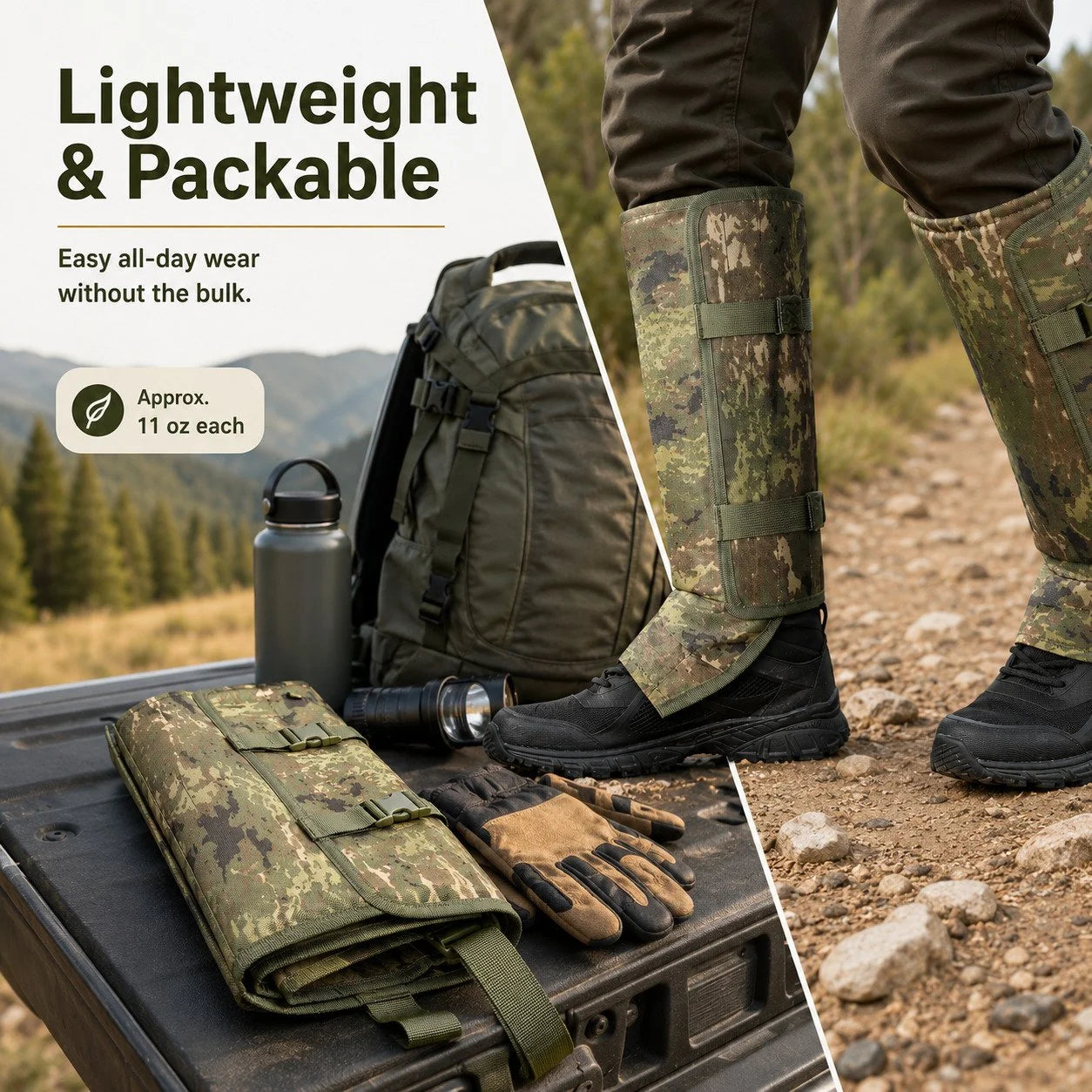 Purpose-Built Snake Bite Protection Leg Gaiters – Heavy-Duty