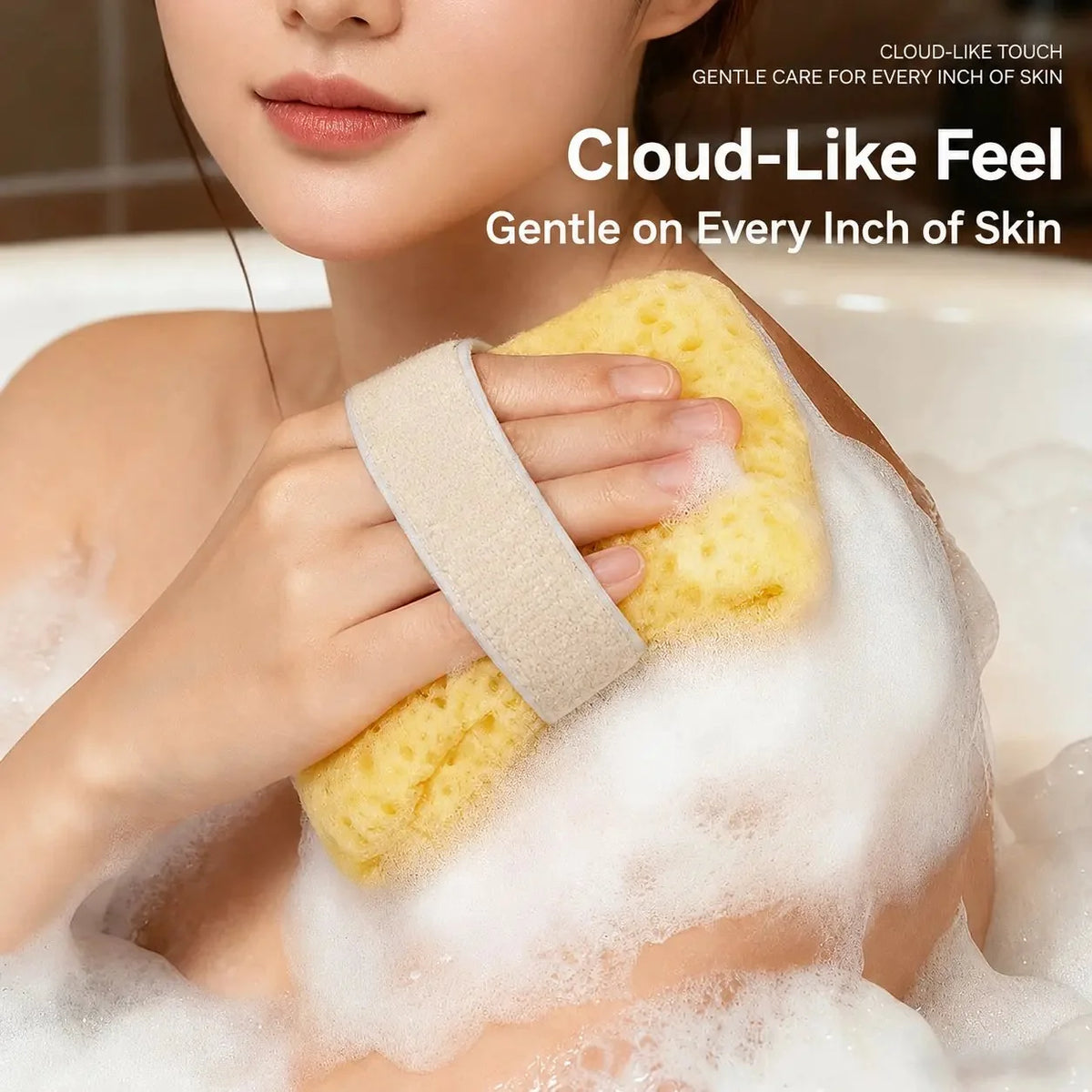 Purpose-Built Soft Bath Sponge with Soap Pocket for Everyday Use