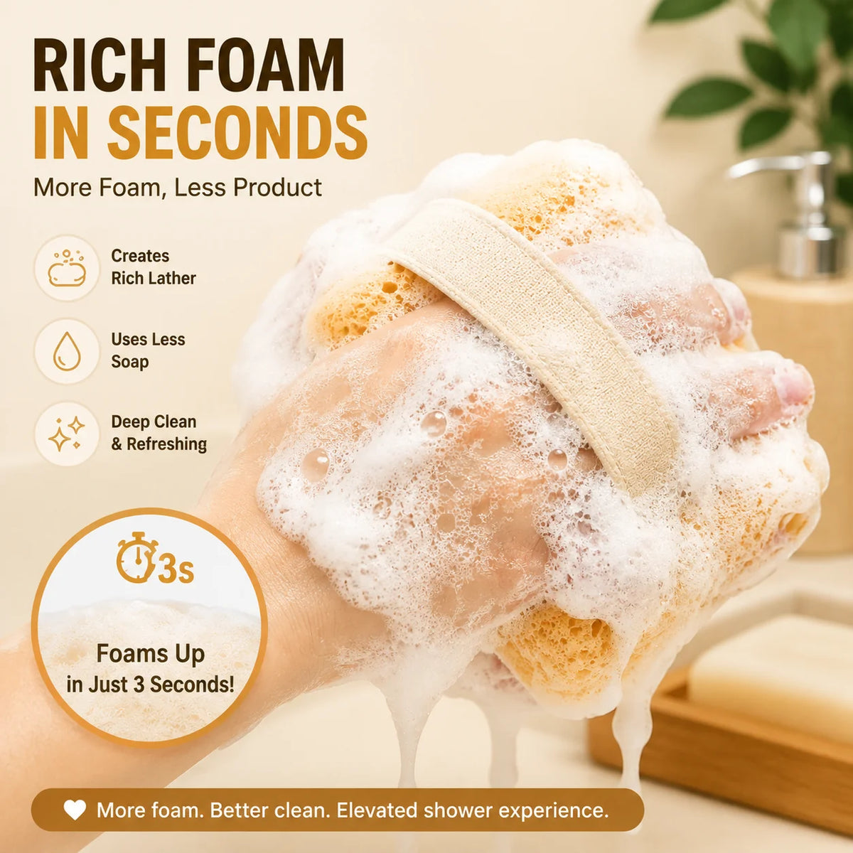 Purpose-Built Soft Soap Pocket Sponge – The Easy Way To Create More