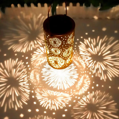 Solar-Powered Sunflower Garden Lantern