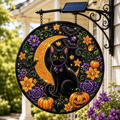 Outdoor Solar LED Hanging Sign Light for Garden Display
