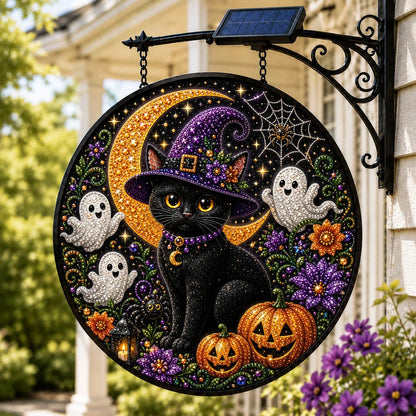 Outdoor Solar LED Hanging Sign Light for Garden Display