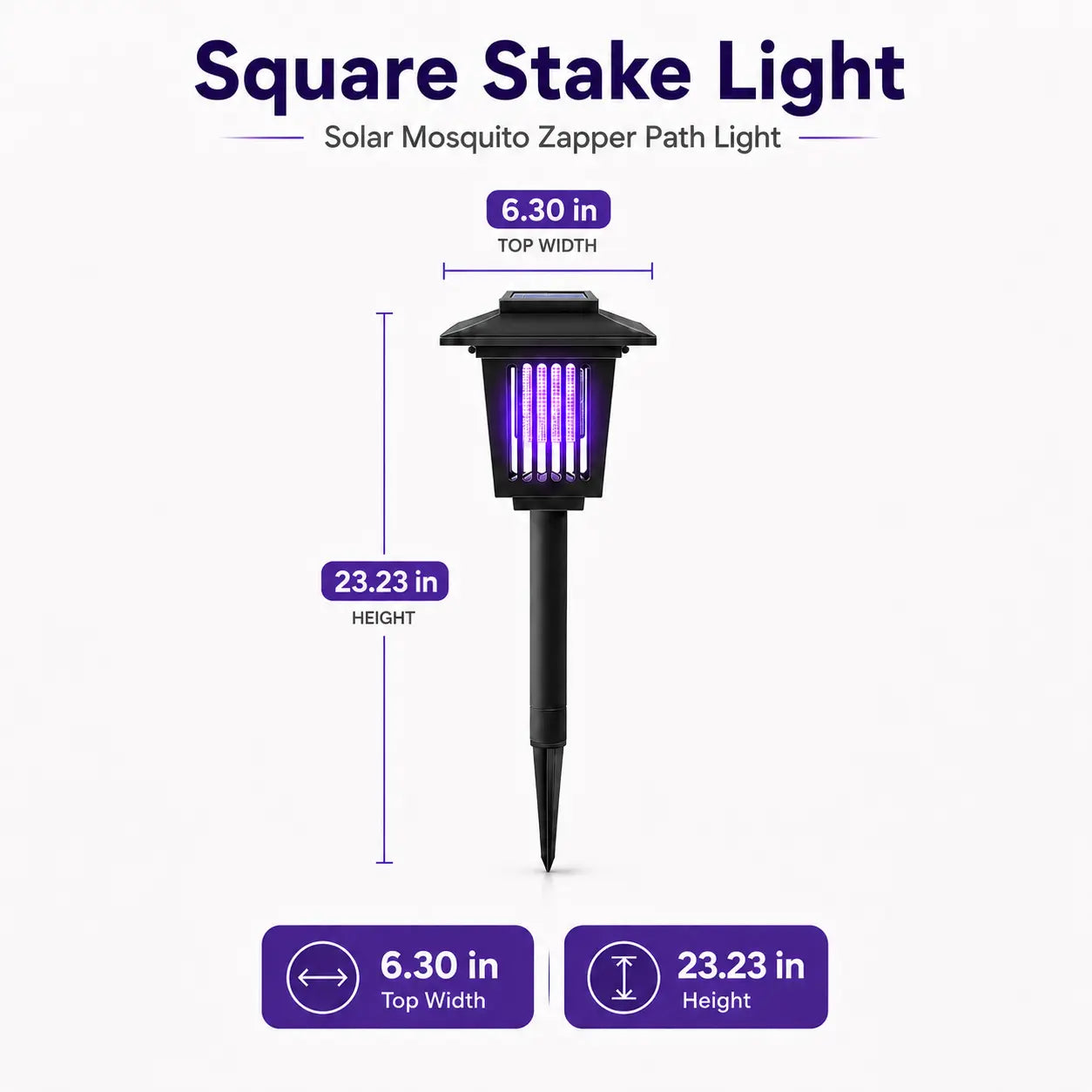 Solar Mosquito Zapper & Outdoor Pathway Light