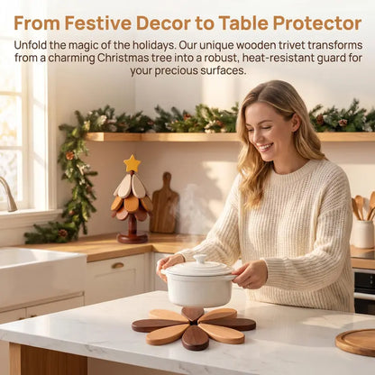 Workshop-Ready Solid Wood Heat Resistant, Protect Table From Scalding