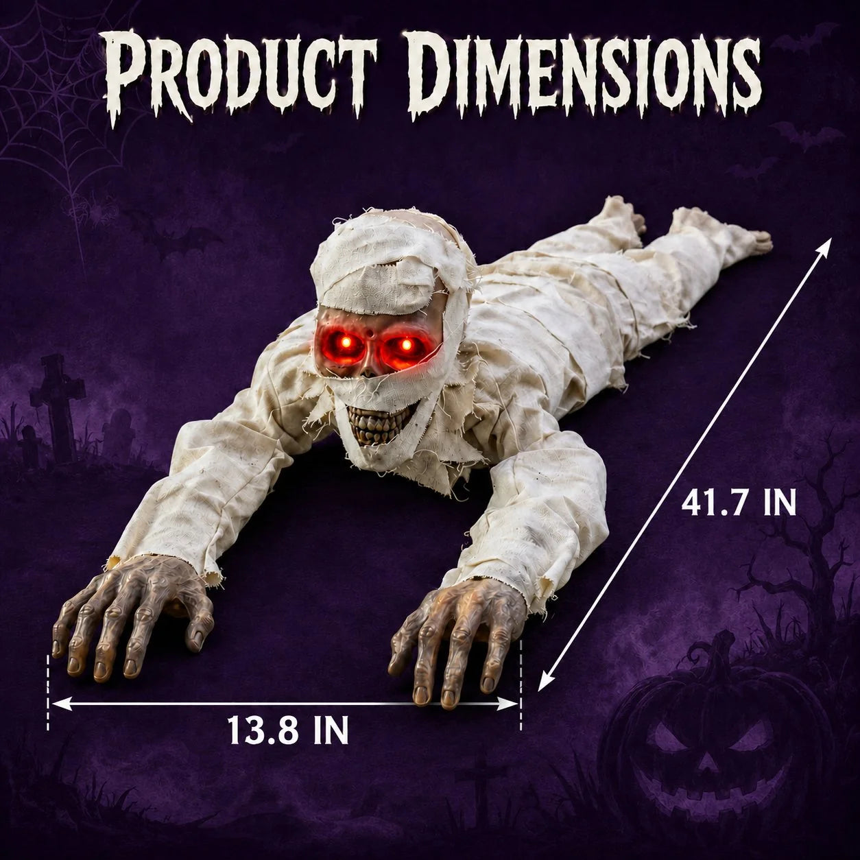 Purpose-Built Sound-Activated Animated Crawling Mumm – Sound Activated