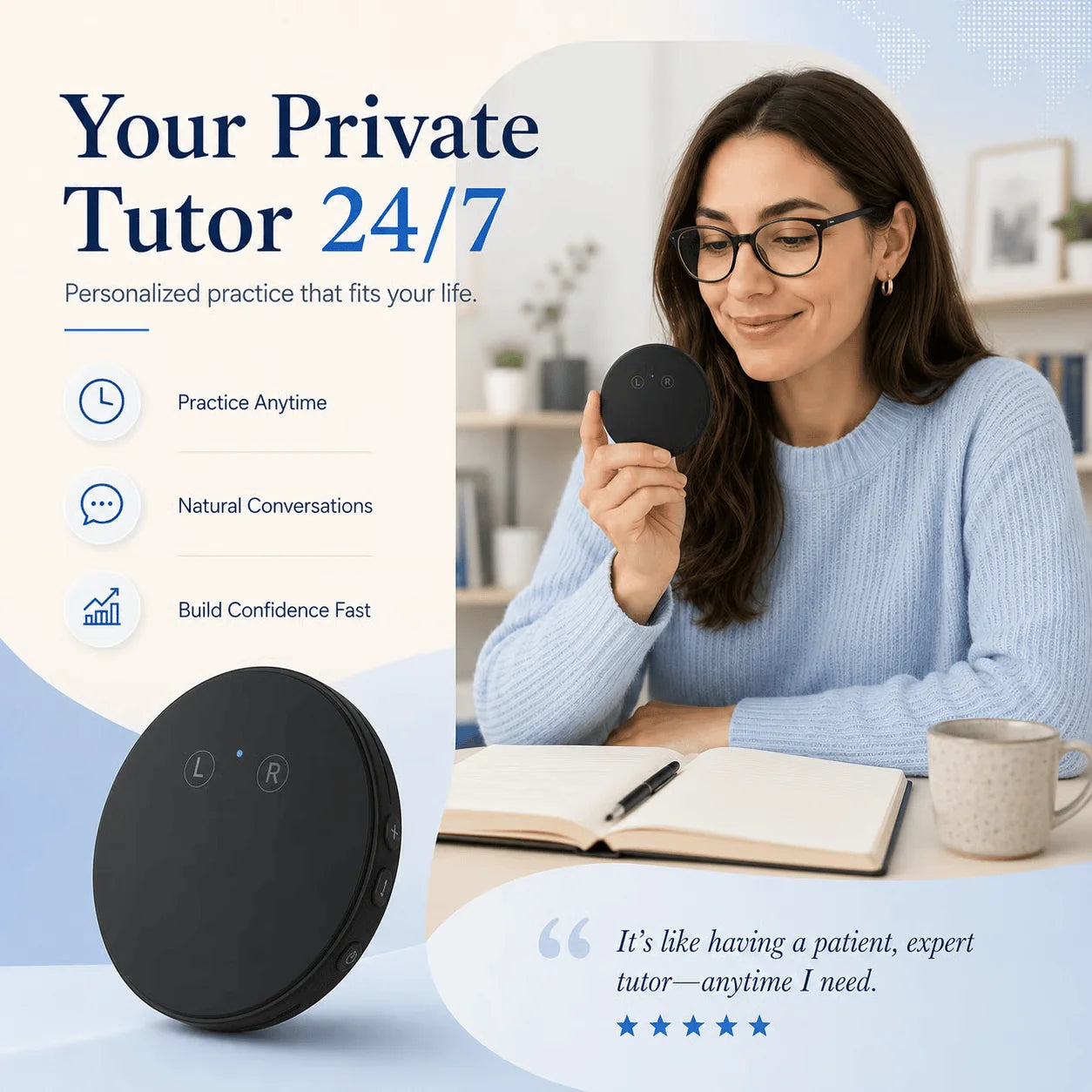 Purpose-Built Spanish & English Practice Companion – Supports 108