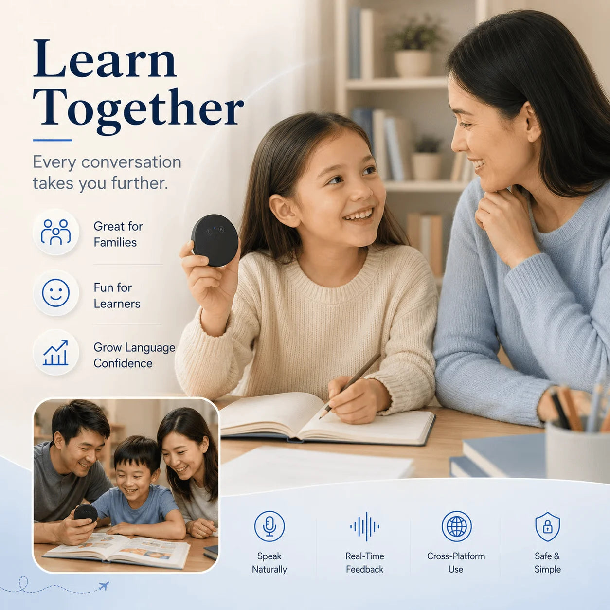 Purpose-Built Spanish & English Practice Companion – Supports 108