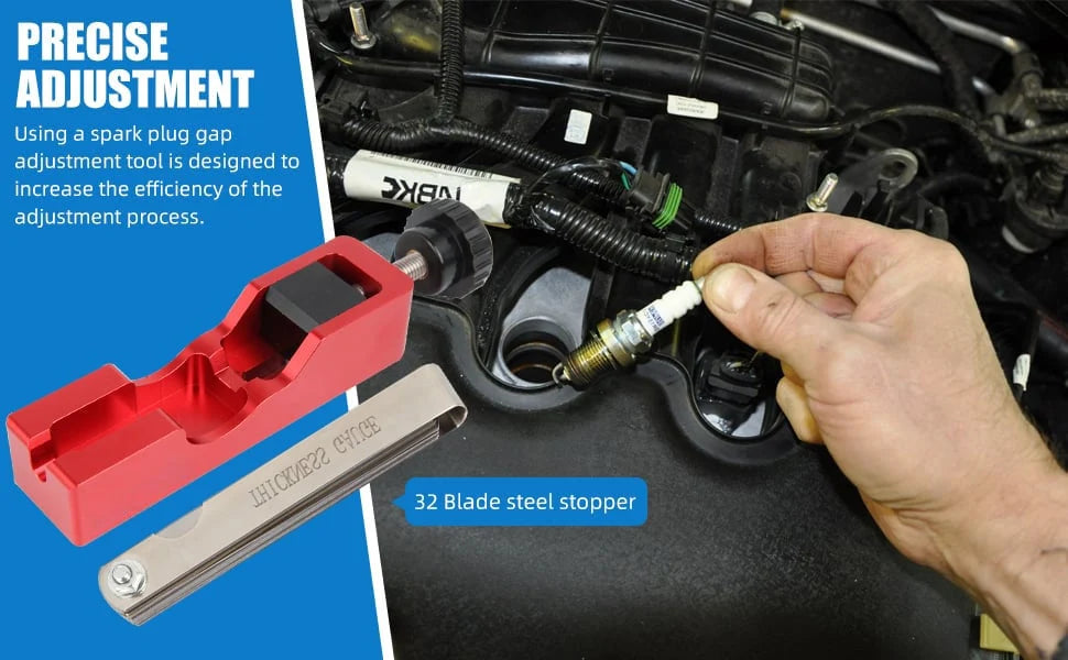 Workshop-Ready Spark Plug Gap Tool with Feeler