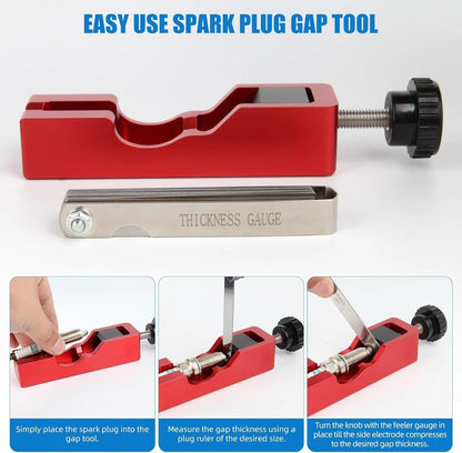 Workshop-Ready Spark Plug Gap Tool with Feeler