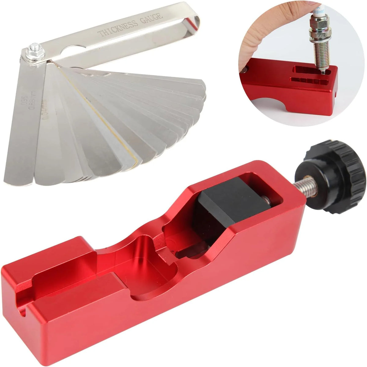 Workshop-Ready Spark Plug Gap Tool with Feeler