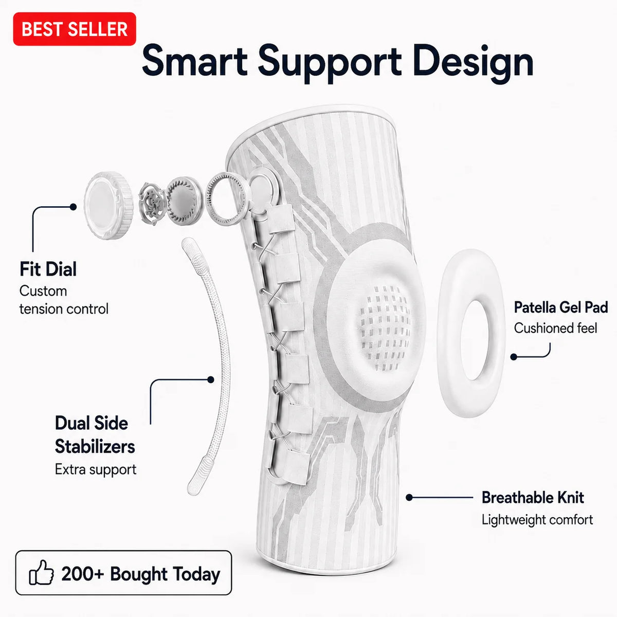 Purpose-Built Sports Knee Support Brace for Everyday Use