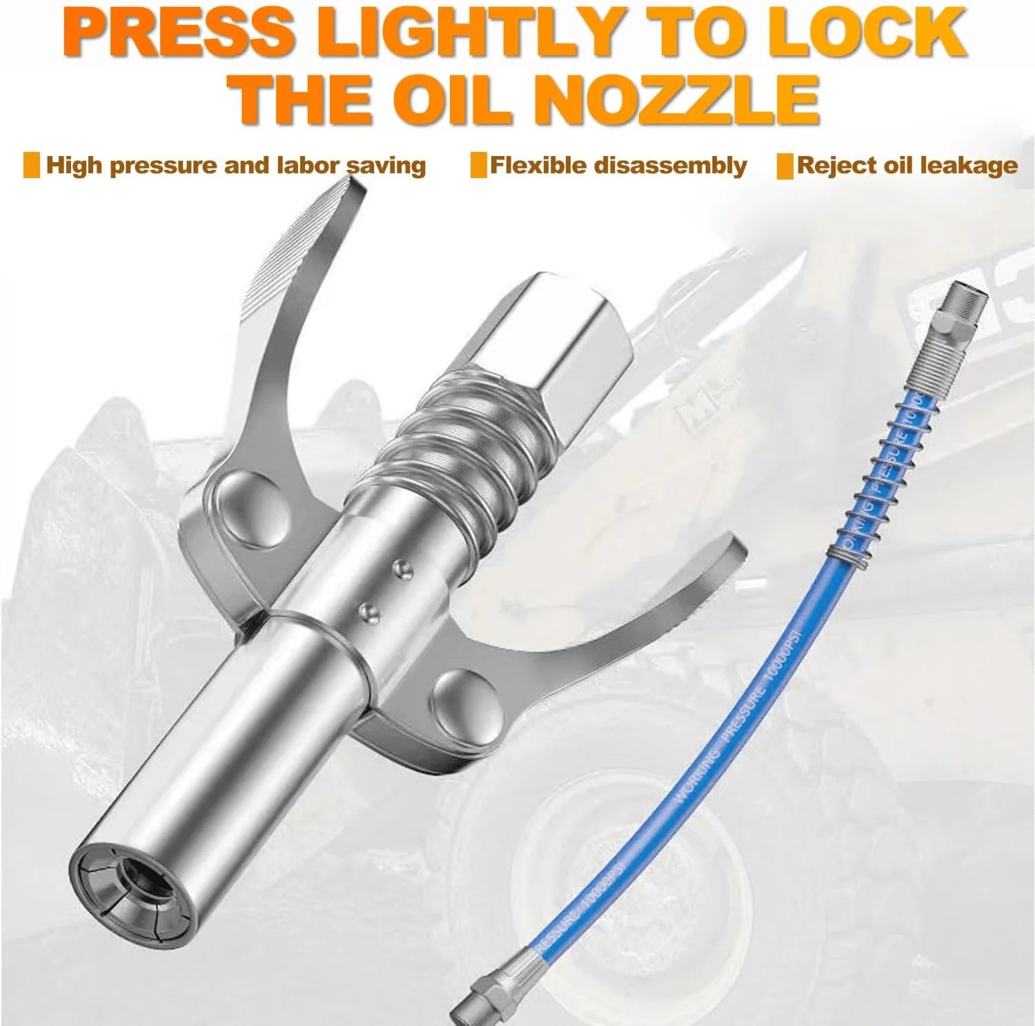Vehicle-Ready 12000PSI 6-Jaw Stainless Steel Leak-Proof Universal
