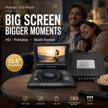 Purpose-Built 7.8" HD Portable DVD/EVD Player – Large Screen