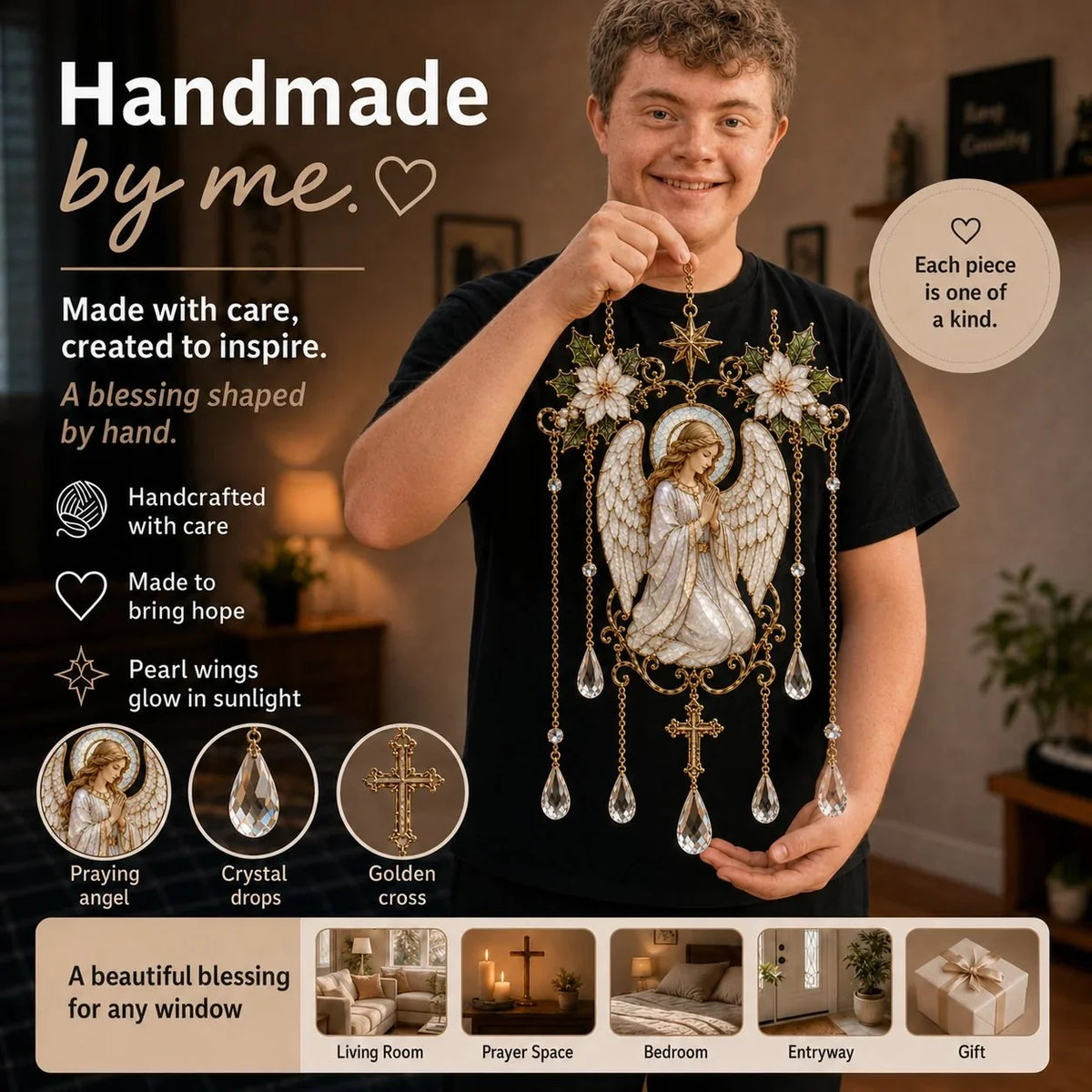 Purpose-Built Stained Glass Blessing Collection for Everyday Use