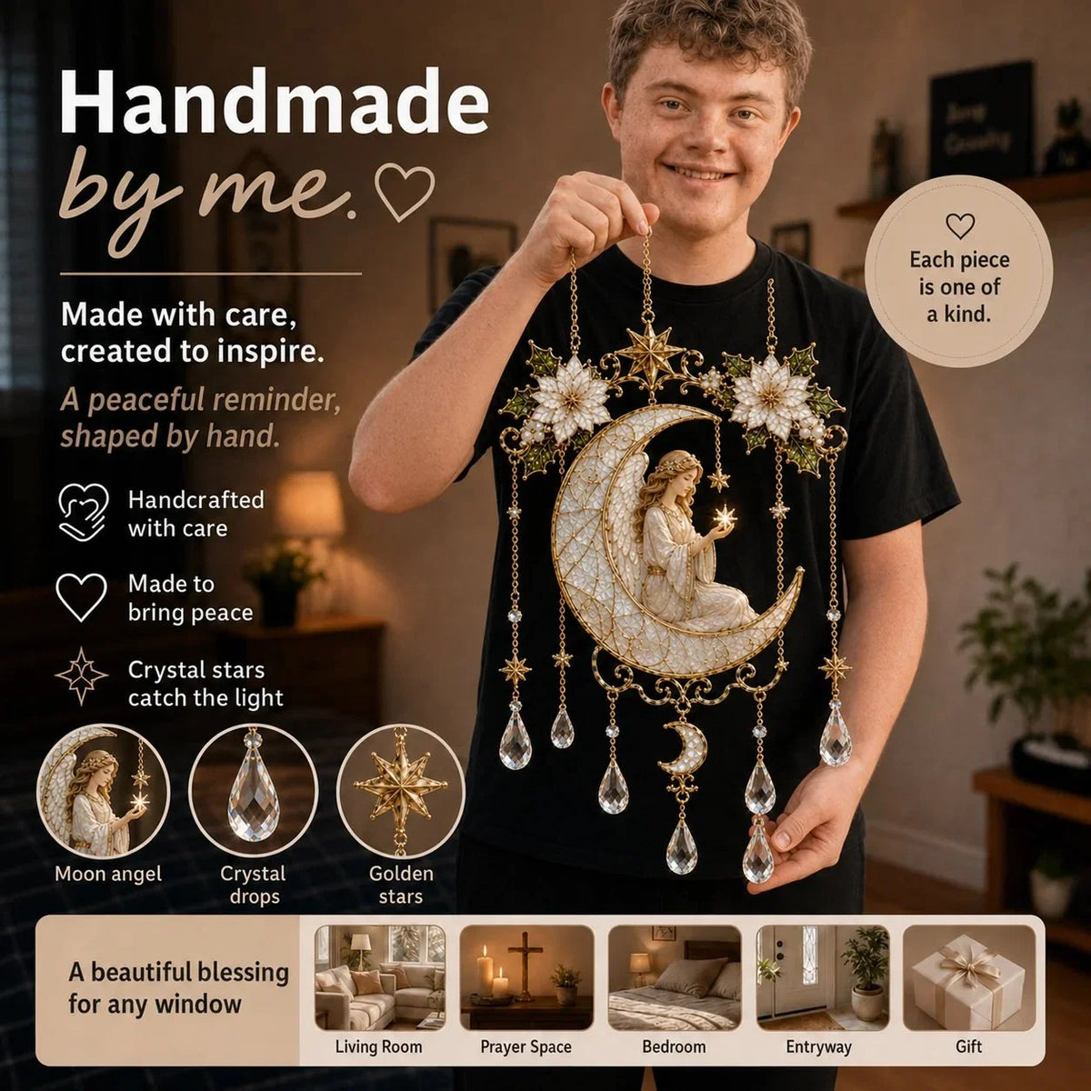 Purpose-Built Stained Glass Blessing Collection for Everyday Use