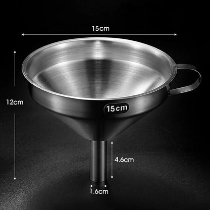 Easy-Care 304 Stainless Steel Filter Funnel for Routine Upkeep