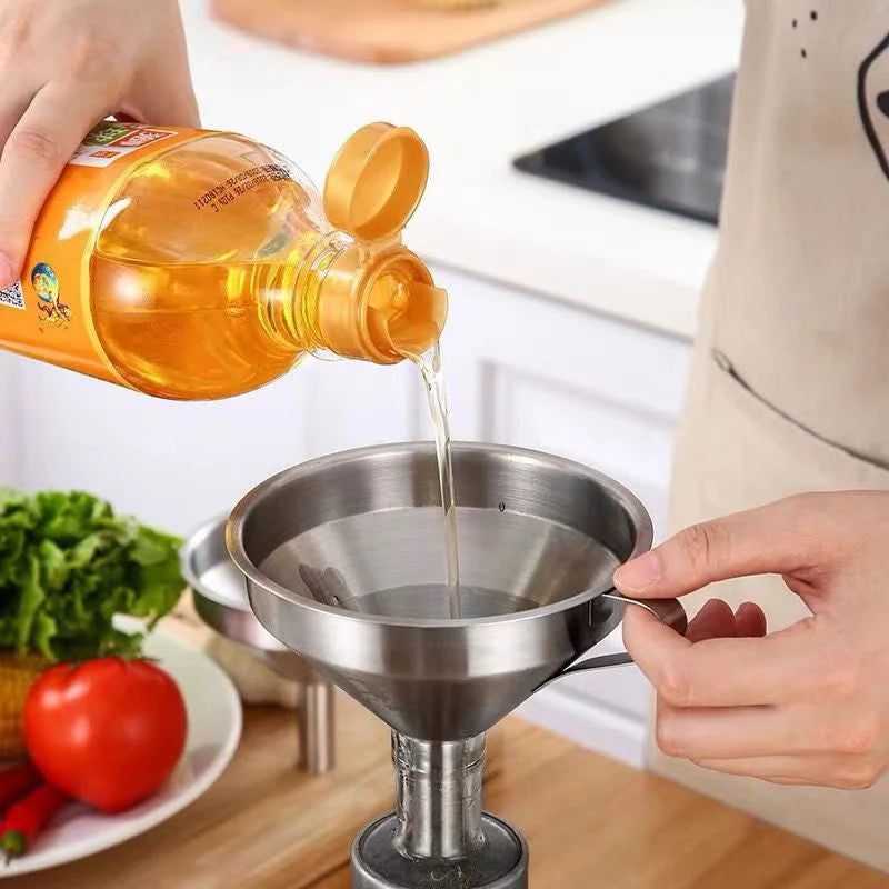 Easy-Care 304 Stainless Steel Filter Funnel for Routine Upkeep