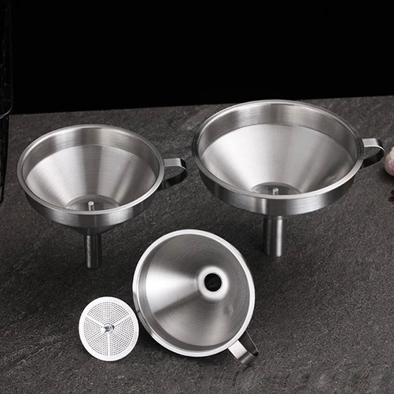 Easy-Care 304 Stainless Steel Filter Funnel for Routine Upkeep