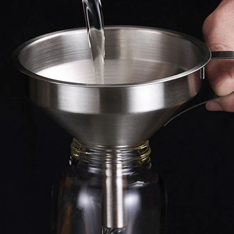 Easy-Care 304 Stainless Steel Filter Funnel for Routine Upkeep