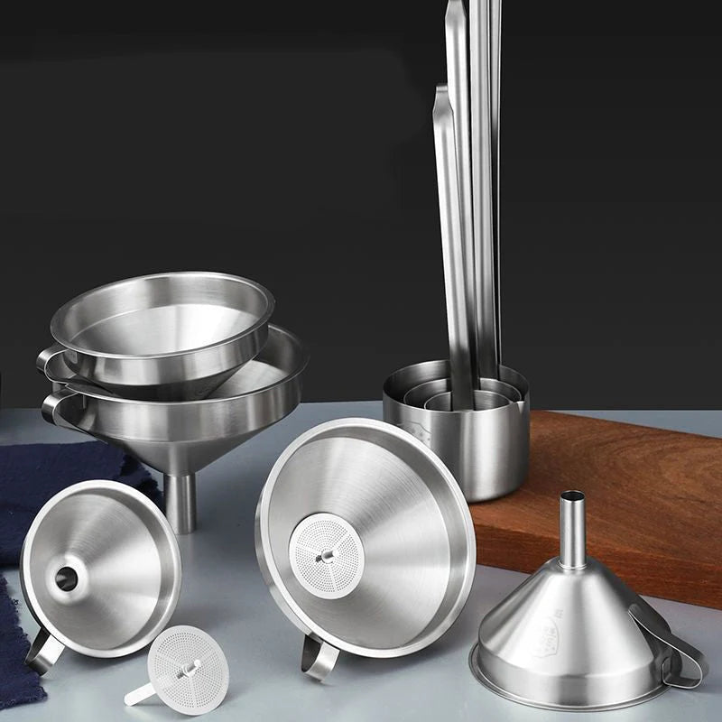 Easy-Care 304 Stainless Steel Filter Funnel for Routine Upkeep