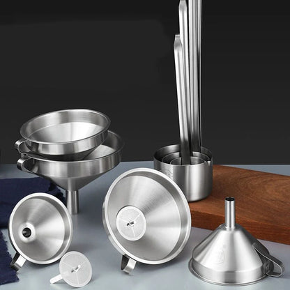 Easy-Care 304 Stainless Steel Filter Funnel for Routine Upkeep