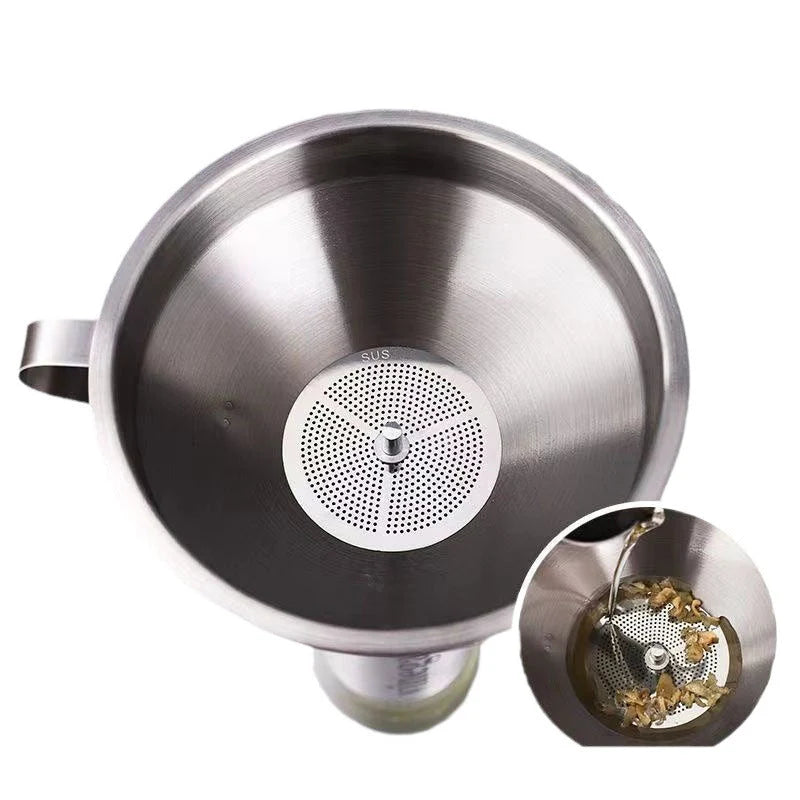 Easy-Care 304 Stainless Steel Filter Funnel for Routine Upkeep