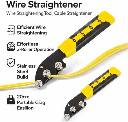 Vehicle-Ready Stainless Steel Cable Straightener Tool - Professional