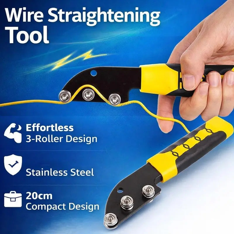 Vehicle-Ready Stainless Steel Cable Straightener Tool - Professional