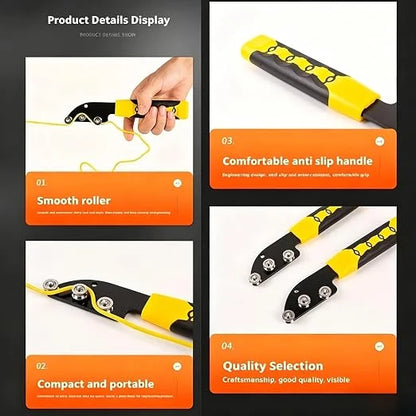 Vehicle-Ready Stainless Steel Cable Straightener Tool - Professional