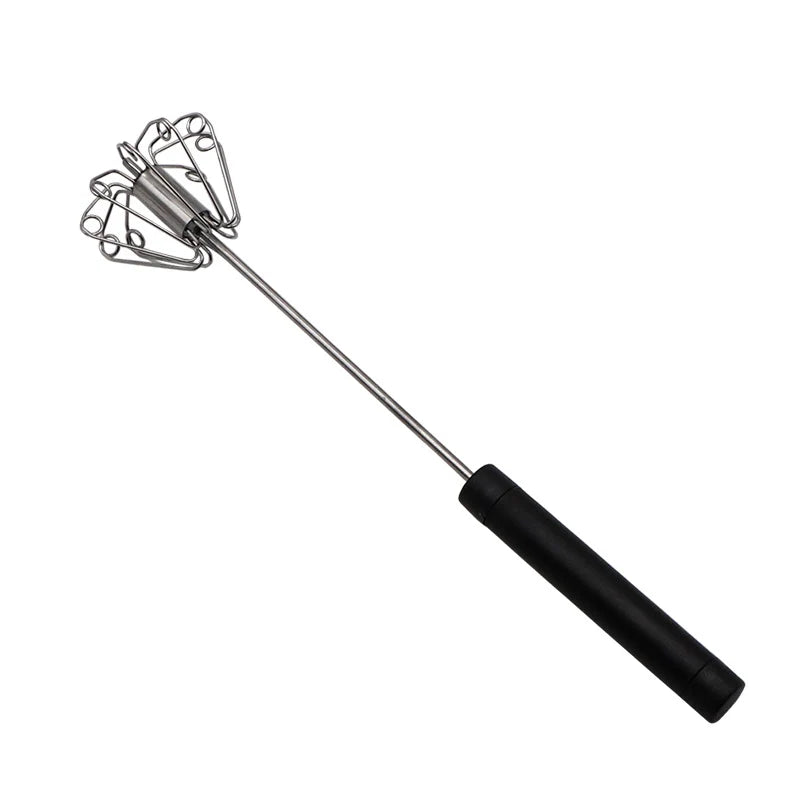 Practical Stainless Steel Semi-Automatic Hand Egg Beater – Fast &