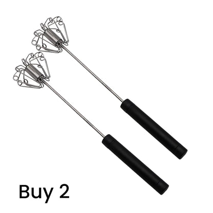 Practical Stainless Steel Semi-Automatic Hand Egg Beater – Fast &