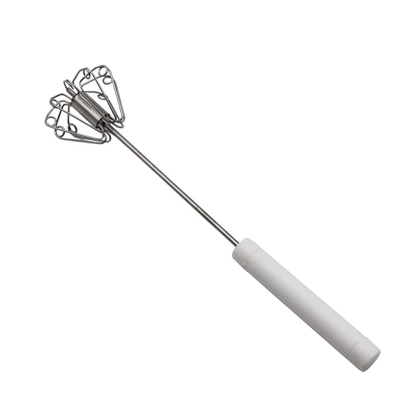 Practical Stainless Steel Semi-Automatic Hand Egg Beater – Fast &