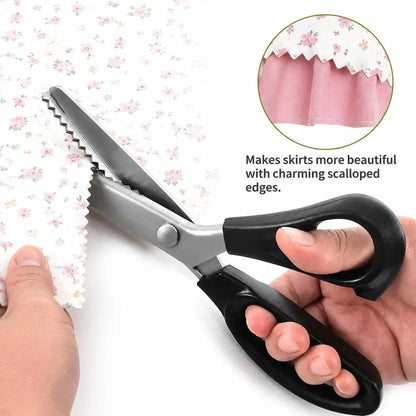 Serrated Stainless Steel Pinking Shears for Fabric Crafts