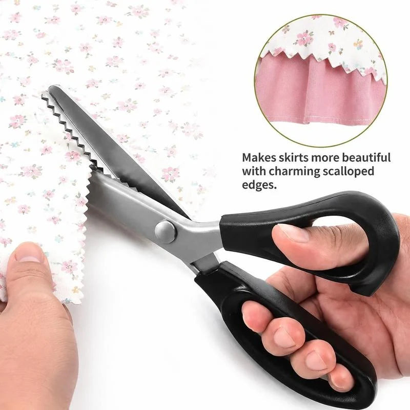 Serrated Stainless Steel Pinking Shears for Fabric Crafts