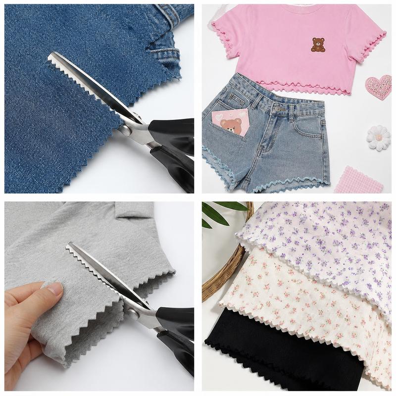 Serrated Stainless Steel Pinking Shears for Fabric Crafts